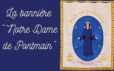Une bannière réalisée par une paroissienne