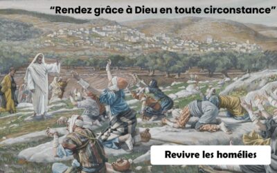 Homélie du dimanche 12 octobre