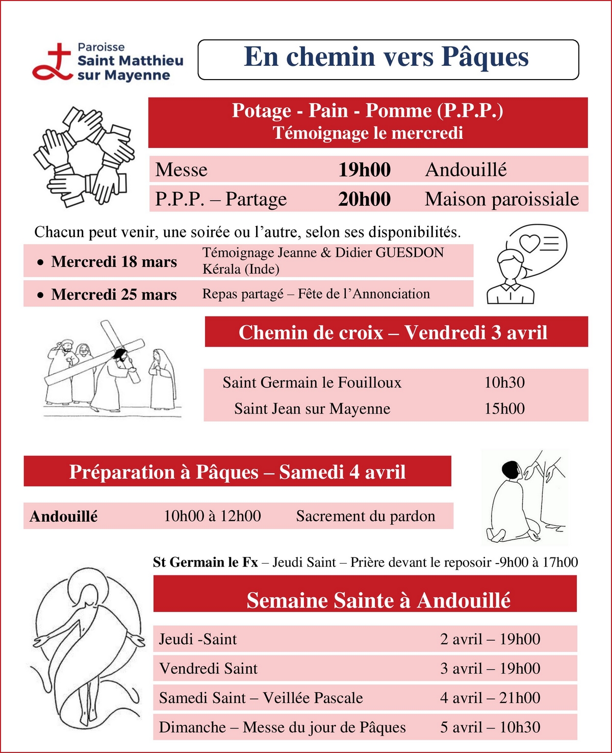 Carême 2026 flyer A4B